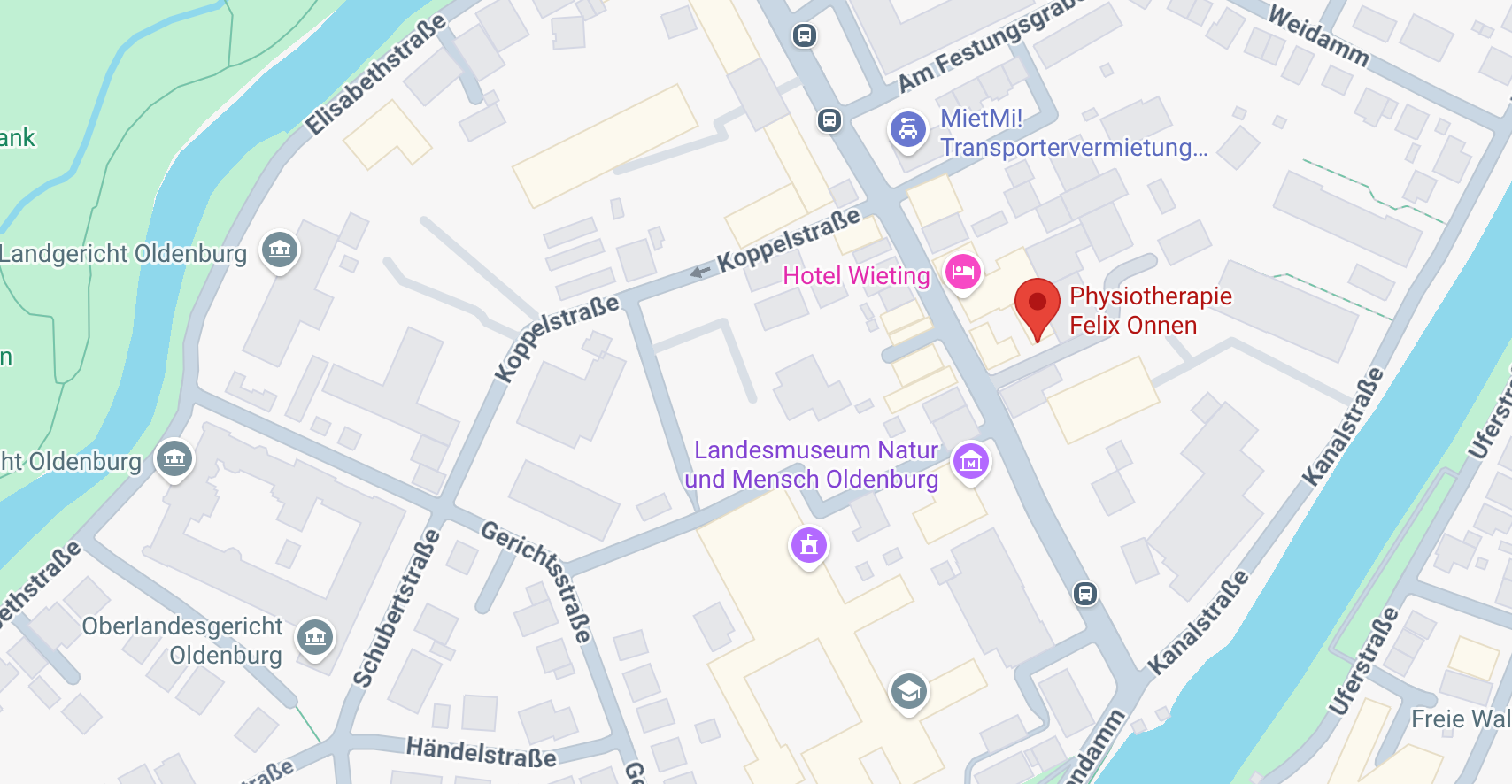 Standort Physiotherapie Felix Onnen - Damm 35, Oldenburg